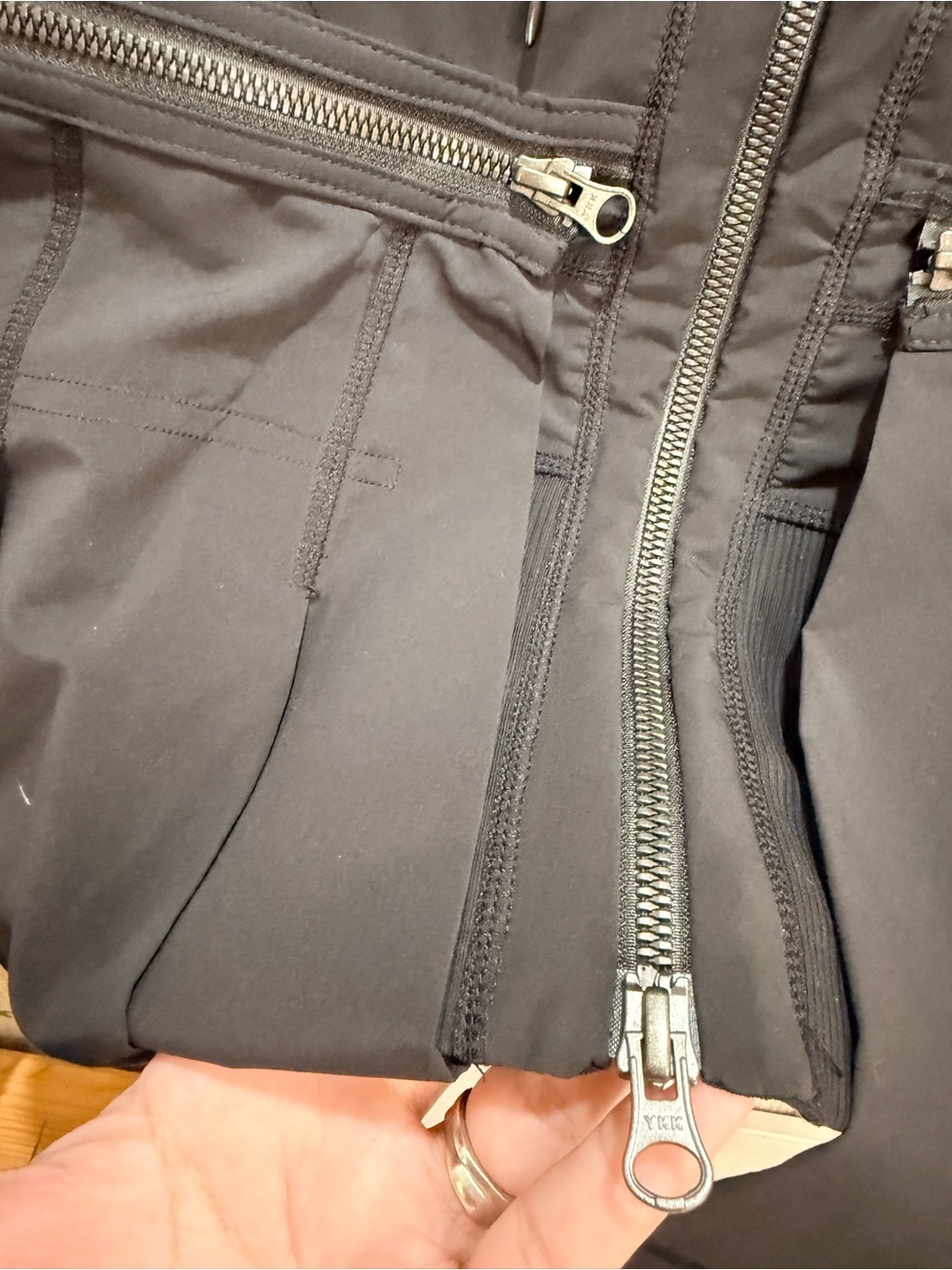 Zella Black Zip Off Peplum Jacket - Picture 5 of 11